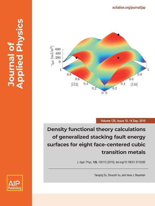 Journal of Applied Physics Cover Image for Volume 126, Issue 10
