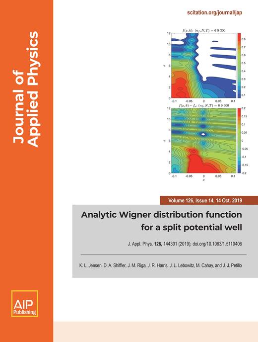 Journal of Applied Physics Cover Image for Volume 126, Issue 14