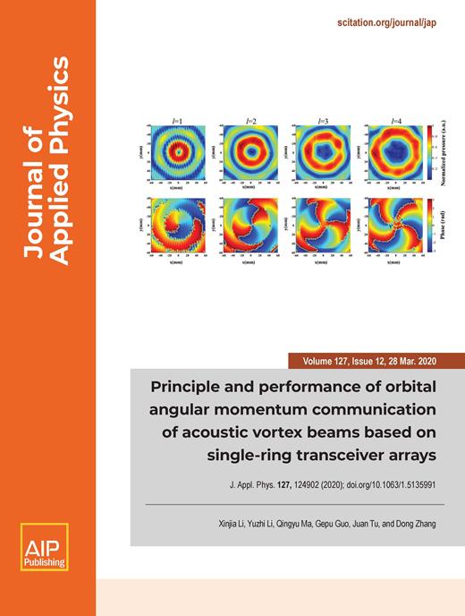 Journal of Applied Physics Cover Image for Volume 127, Issue 12