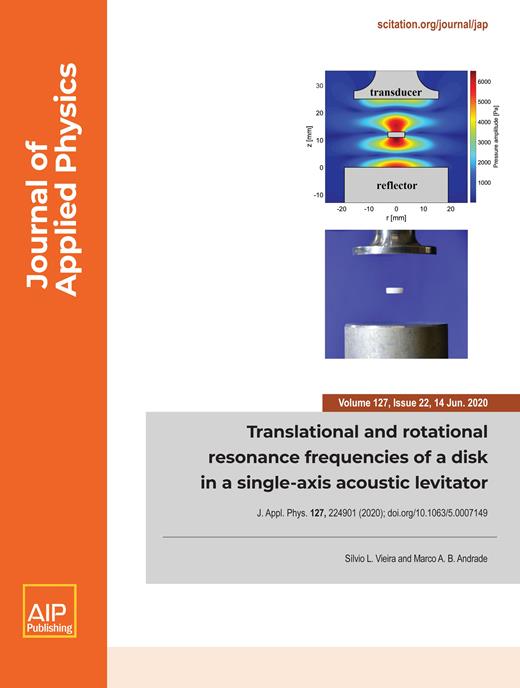 Journal of Applied Physics Cover Image for Volume 127, Issue 22