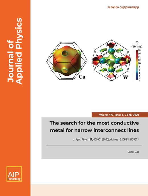 Journal of Applied Physics Cover Image for Volume 127, Issue 5