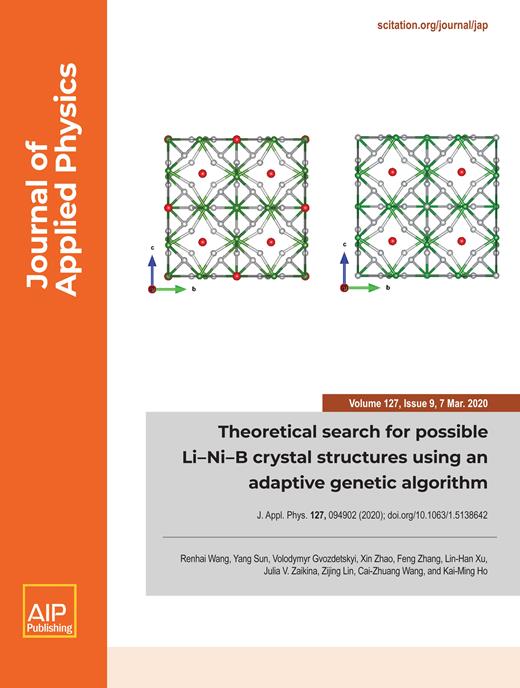 Journal of Applied Physics Cover Image for Volume 127, Issue 9