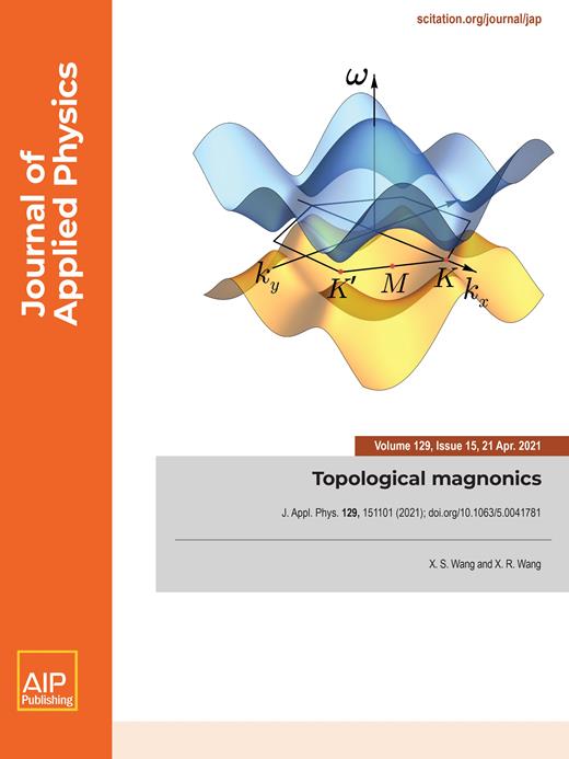 Journal of Applied Physics Cover Image for Volume 129, Issue 15