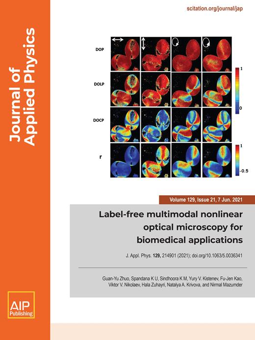 Journal of Applied Physics Cover Image for Volume 129, Issue 21