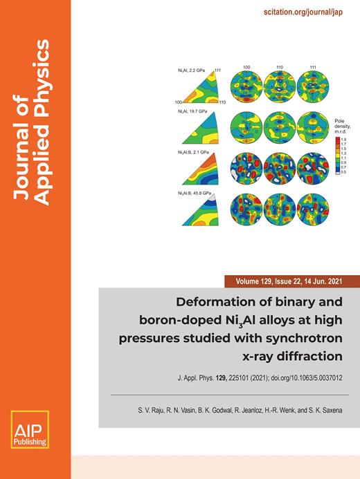 Journal of Applied Physics Cover Image for Volume 129, Issue 22