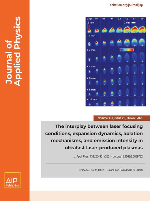 Journal of Applied Physics Cover Image for Volume 130, Issue 20