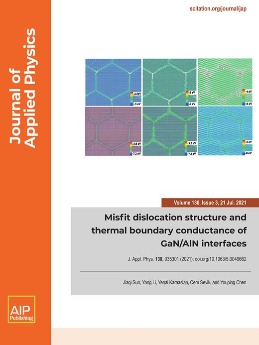 Journal of Applied Physics Cover Image for Volume 130, Issue 3