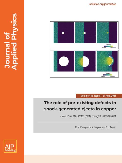 Journal of Applied Physics Cover Image for Volume 130, Issue 7