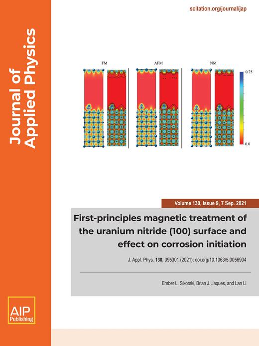 Journal of Applied Physics Cover Image for Volume 130, Issue 9