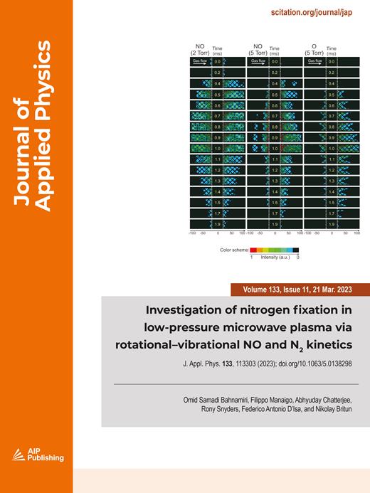 Journal of Applied Physics Cover Image for Volume 133, Issue 11