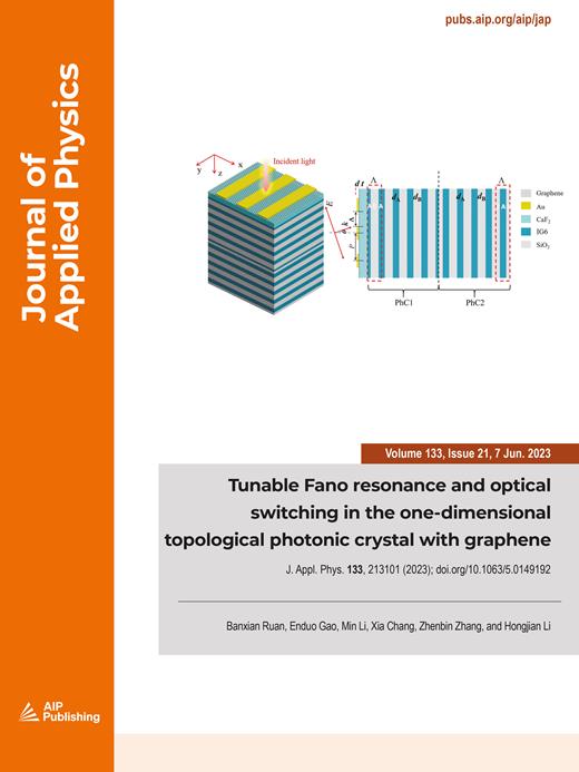 Journal of Applied Physics Cover Image for Volume 133, Issue 21