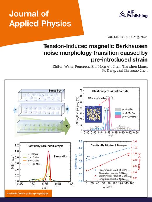 Journal of Applied Physics Cover Image for Volume 134, Issue 6