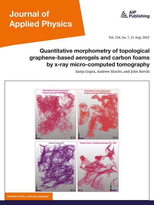 Journal of Applied Physics Cover Image for Volume 134, Issue 7