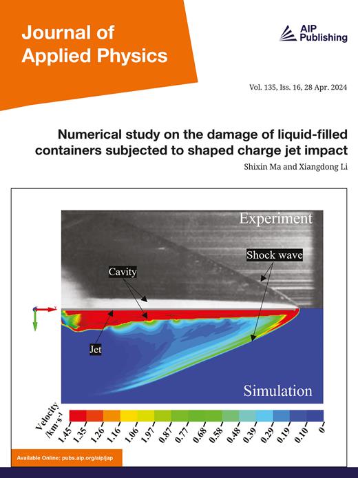 Journal of Applied Physics Cover Image for Volume 135, Issue 16