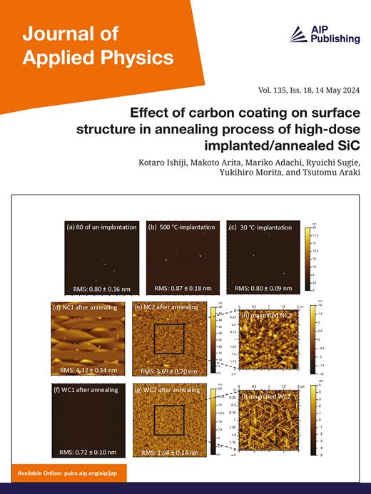 Journal of Applied Physics Cover Image for Volume 135, Issue 18