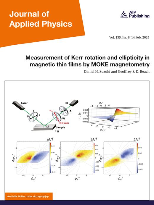 Journal of Applied Physics Cover Image for Volume 135, Issue 6