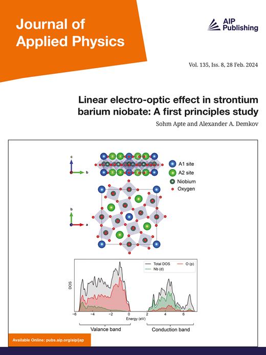 Journal of Applied Physics Cover Image for Volume 135, Issue 8