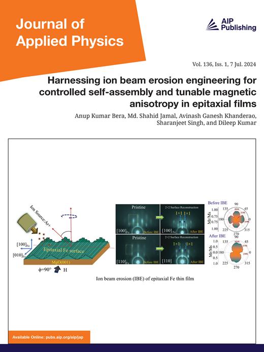 Journal of Applied Physics Cover Image for Volume 136, Issue 1