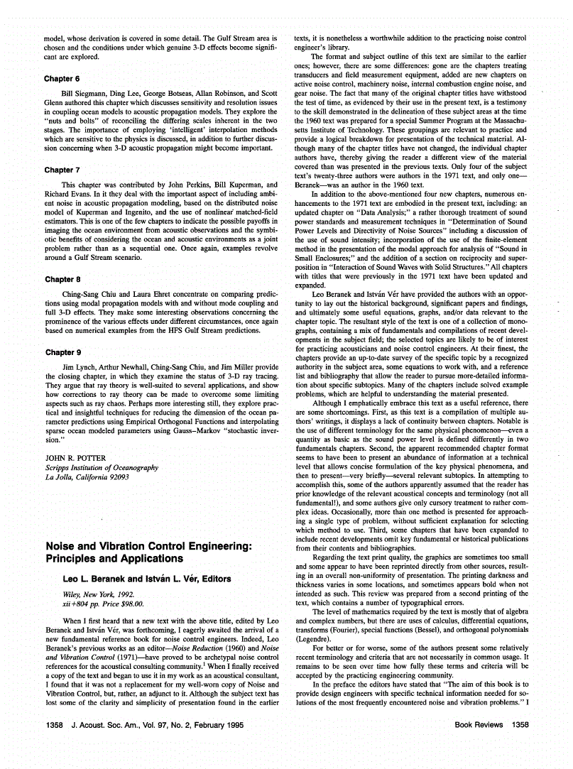 Noise and Vibration Control Engineering: Principles and Applications ...