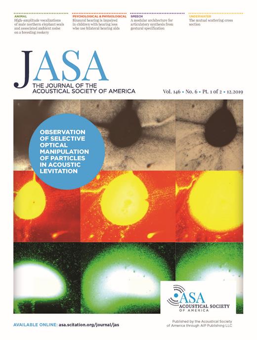 The Journal of the Acoustical Society of America Cover Image for Volume 146, Issue 6