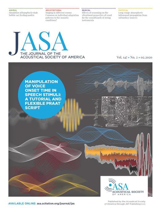The Journal of the Acoustical Society of America Cover Image for Volume 147, Issue 2