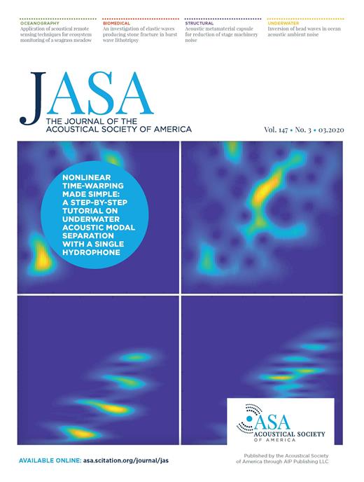 The Journal of the Acoustical Society of America Cover Image for Volume 147, Issue 3