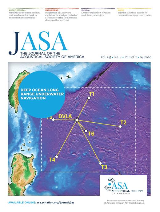 The Journal of the Acoustical Society of America Cover Image for Volume 147, Issue 4