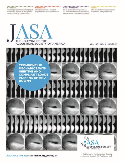 The Journal of the Acoustical Society of America Cover Image for Volume 147, Issue 6