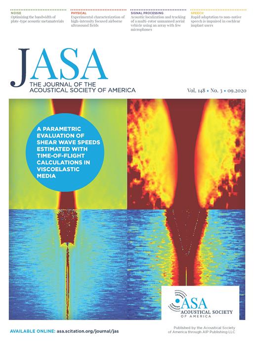 The Journal of the Acoustical Society of America Cover Image for Volume 148, Issue 3