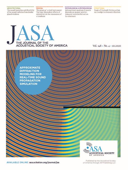 The Journal of the Acoustical Society of America Cover Image for Volume 148, Issue 4