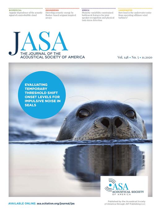 The Journal of the Acoustical Society of America Cover Image for Volume 148, Issue 5