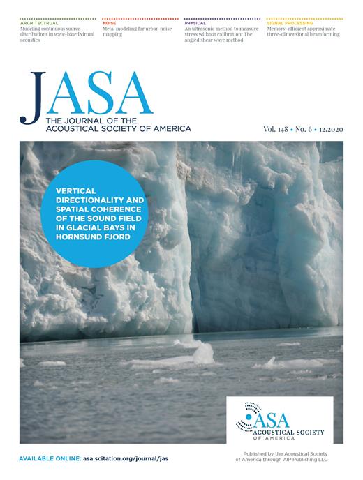 The Journal of the Acoustical Society of America Cover Image for Volume 148, Issue 6