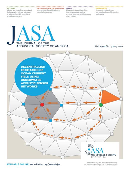 The Journal of the Acoustical Society of America Cover Image for Volume 149, Issue 5