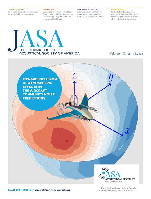 The Journal of the Acoustical Society of America Cover Image for Volume 150, Issue 2