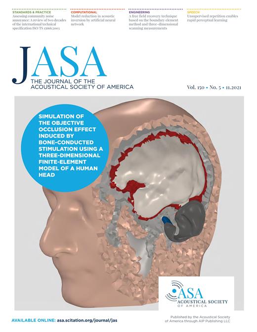 The Journal of the Acoustical Society of America Cover Image for Volume 150, Issue 5