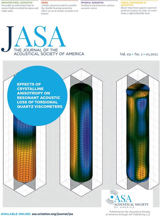 The Journal of the Acoustical Society of America Cover Image for Volume 151, Issue 3
