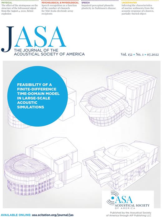 The Journal of the Acoustical Society of America Cover Image for Volume 152, Issue 1