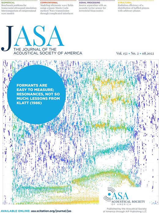 The Journal of the Acoustical Society of America Cover Image for Volume 152, Issue 2