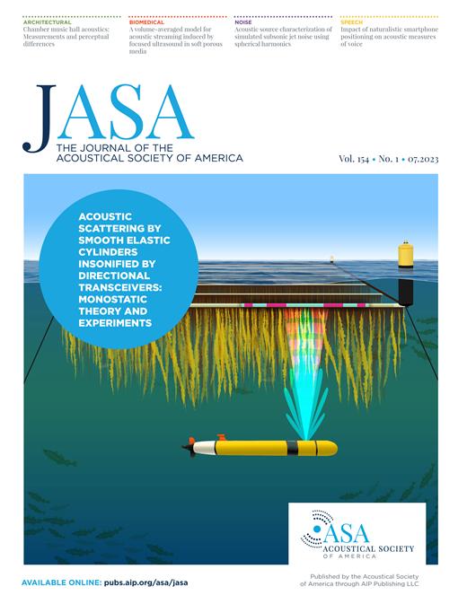The Journal of the Acoustical Society of America Cover Image for Volume 154, Issue 1