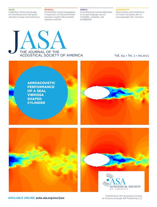 The Journal of the Acoustical Society of America Cover Image for Volume 154, Issue 3