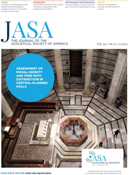 The Journal of the Acoustical Society of America Cover Image for Volume 154, Issue 6