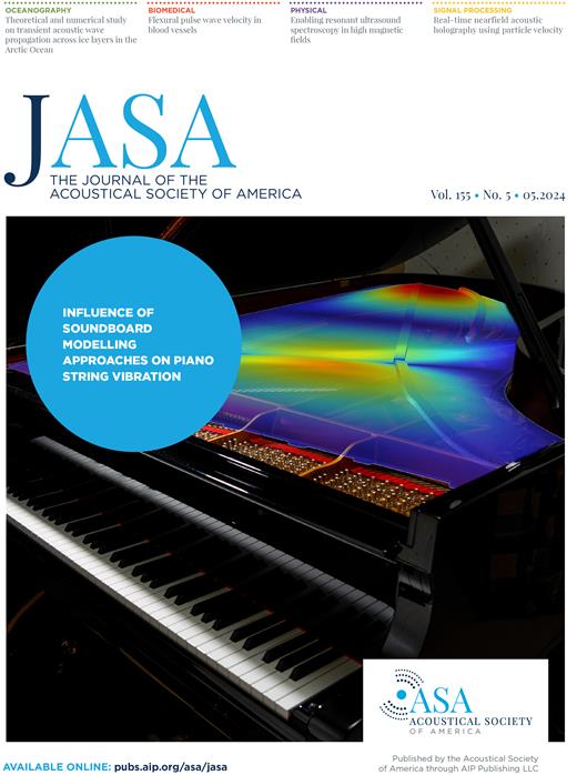 The Journal of the Acoustical Society of America Cover Image for Volume 155, Issue 5