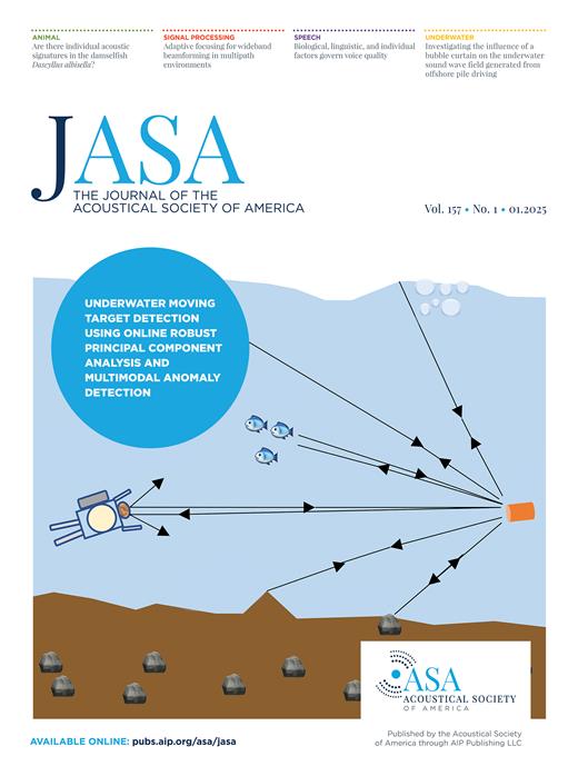 The Journal of the Acoustical Society of America Cover Image for Volume 157, Issue 1