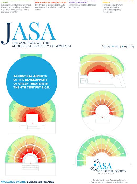 The Journal of the Acoustical Society of America Cover Image for Volume 157, Issue 3