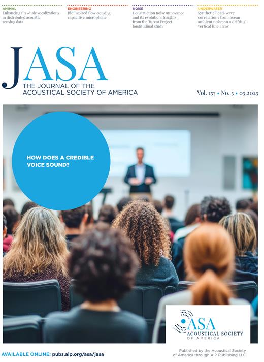 The Journal of the Acoustical Society of America Cover Image for Volume 157, Issue 5