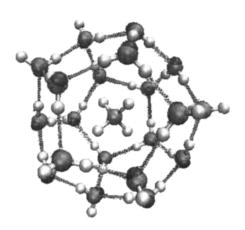 The effect of the water/methane interface on methane hydrate cages: The ...