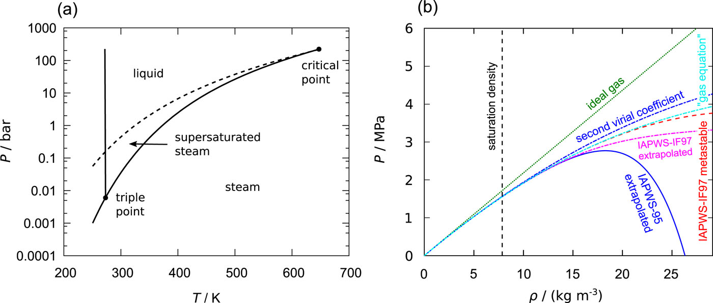 Thermodynamics of supersaturated steam: Molecular simulation results ...