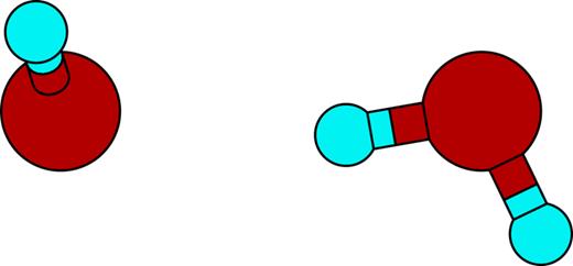 FIG. 5. Water dimer geometry.