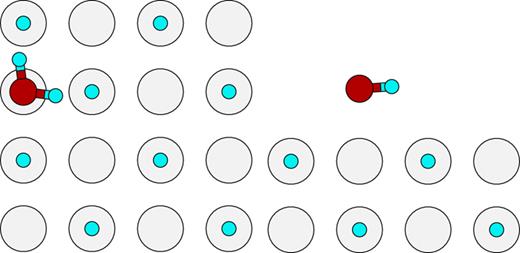 FIG. 6. H2O@LiH adsorption site studied.