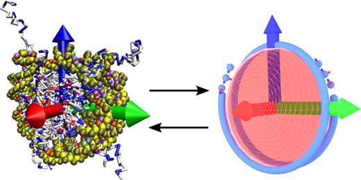 FIG. 5. Mapping between the detailed 3SPN-AICG model and coarse-grained 1CPN model.